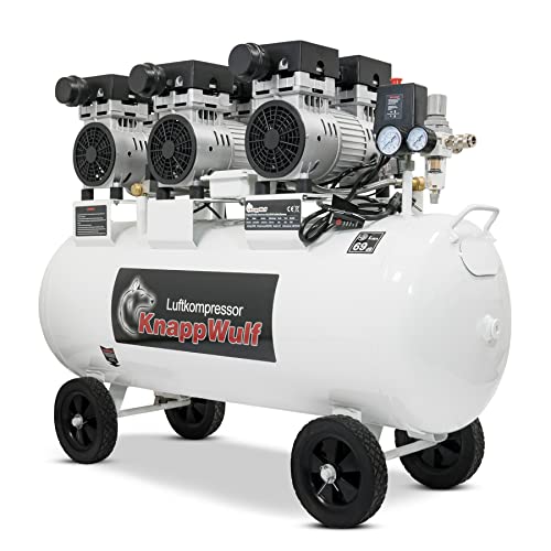 KnappWulf Flüster Kompressor Luftdruckkompressor KW2100 mit 100L Kessel 3 Motoren a 750W von KnappWulf