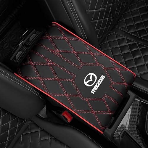 KNAUDMDM Armlehnen Polster Auto, für Mazda CX-5 CX-30 Mazda 3 6 MX-30 CX-60 2018-2024 2025 PU Leder Armlehnen Polster, Armlehnen Polster Auto Mittelkonsole mit Aufbewahrungstaschen,A KNAUDMDM Armlehnen Polster Auto, für Mazda CX-5 CX-30 Mazda 3 6 MX-30 CX-60 2018-2024 2025 PU Leder Armlehnen Polster, Armlehnen Polster Auto Mittelkonsole mit Aufbewahrungstaschen,A von KNAUDMDM
