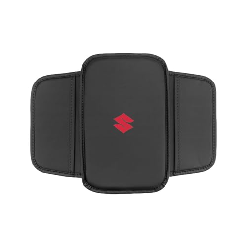 KNAUDMDM Armlehnen Polster Auto, für Suzuki Vitara LY IV-4 Hybrid 2016-2023 PU Leder Armlehnen Polster, Armlehnen Polster Auto Mittelkonsole mit Aufbewahrungstaschen,B von KNAUDMDM