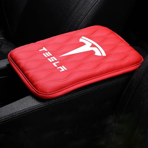 KNAUDMDM Armlehnen Polster Auto, für Tesla Model S Plaid X 2012~2023 2015 PU Leder Armlehnen Polster, Armlehnen Polster Auto Mittelkonsole mit Aufbewahrungstaschen,A KNAUDMDM Armlehnen Polster Auto, für Tesla Model S Plaid X 2012~2023 2015 PU Leder Armlehnen Polster, Armlehnen Polster Auto Mittelkonsole mit Aufbewahrungstaschen,A von KNAUDMDM