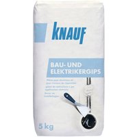 Knauf Bau- und Elektrikergips hellgrau, 5 kg Schnellzement von KNAUF GIPS KG