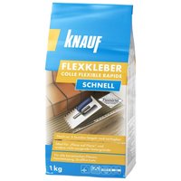 Knauf - Flexkleber schnell grau 1 kg Fliesenkleber Flexkleber Flexmörtel von KNAUF