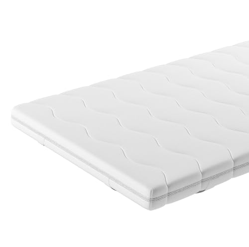 KNERST® Matratzentopper 200x200cm - Praktischer & Langlebiger Topper 200x200cm - 5cm Höhe - Atmungsaktiv, Anpassungsfähig & Pflegeleicht - Bett Topper - Topper Matratze 200x200 von KNERST
