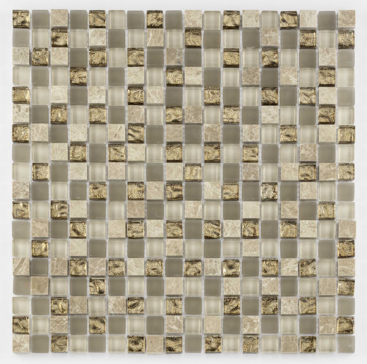 Mosaikfliese Rustica Mini 30 x 30 cm creme Steinmaß: ca. 1,5 x 1,5 cm von KNG