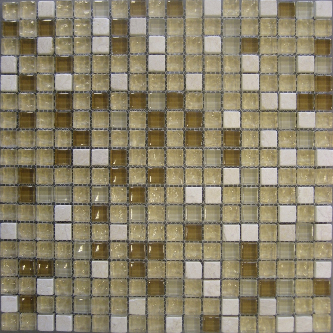 Mosaikfliese Rustica Mini 30 x 30 cm beige Steinmaß: ca. 1,5 x 1,5 cm von KNG