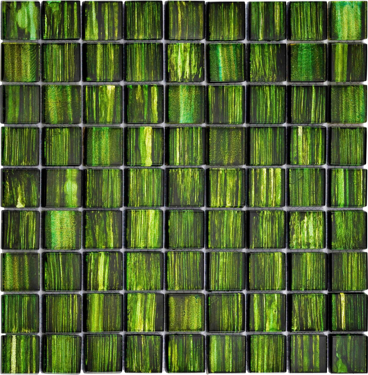 Mosaikfliese Glas Chill Out 29 x 29 cm grün Steinmaß: ca. 3,0 x 3,0 cm von KNG