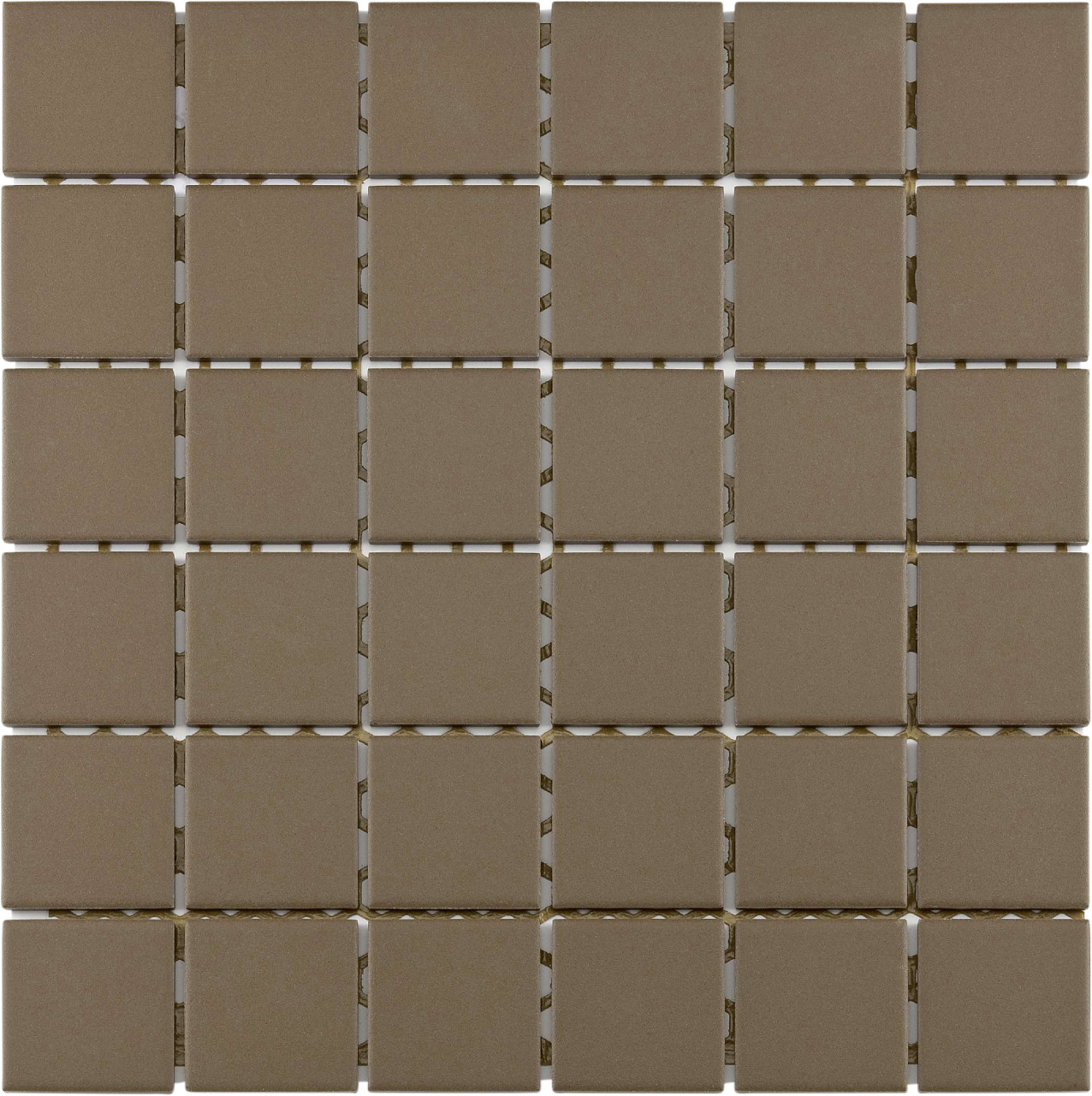 Mosaikfliese Maxi 30 x 30 cm braun Steinmaß: ca. 4,7 x 4,7 cm von KNG