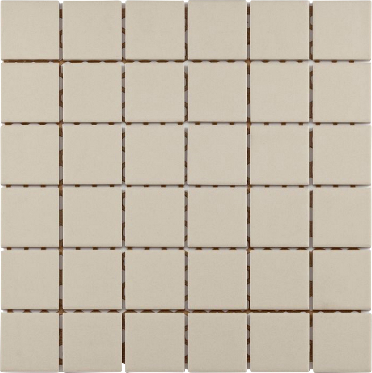 Mosaikfliese Maxi 30 x 30 cm creme Steinmaß: ca. 4,7 x 4,7 cm von KNG