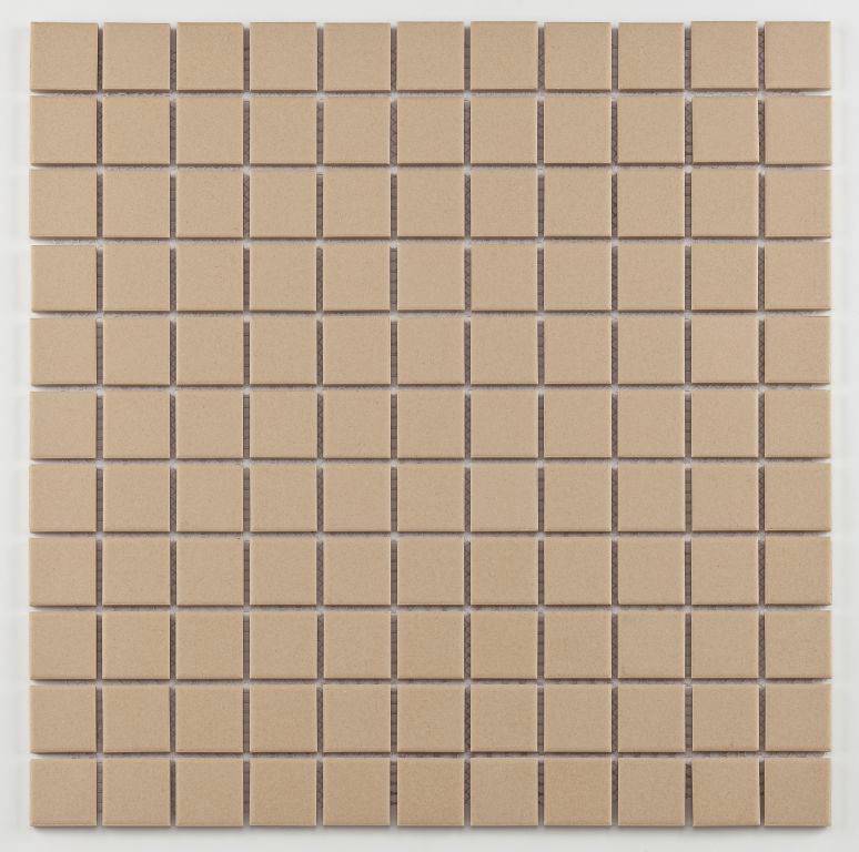 Mosaikfliese Mini 30 x 30 cm hellbeige Steinmaß: ca. 2,5 x 2,5 cm von KNG