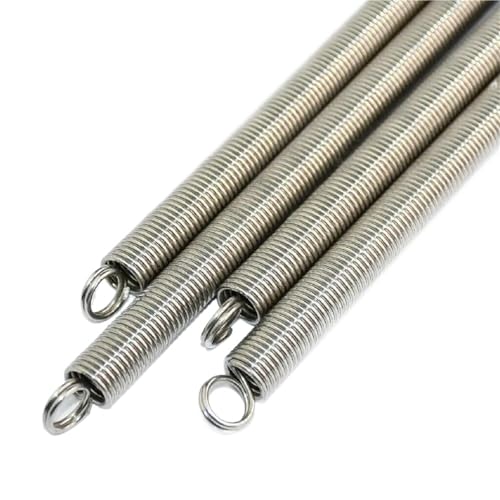 Xhuan-Druckfedern 300mm Dual Hook Long Expansion Tension Spring Hardware Accessories 304 Stainless Steel，1Pcs， Robuster Mehrzweck(0.6x7x300mm) von KNHGTQA