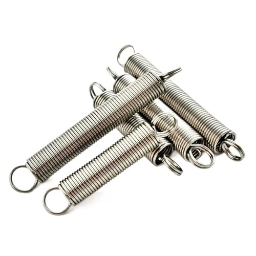 Xhuan-Druckfedern 304 Edelstahlverlängerung Federdrahtdurchmesser 1,5 mm Außendurchmesser 10~15 mm Gesamtlänge 110~200 mm Spannungsfeder mit Schleife, 2 PCs, Robuster Mehrzweck(190mm,10mm) von KNHGTQA