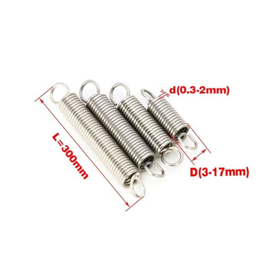 Xhuan-Druckfedern 304 Stainless Steel Tension Spring Tension Spring Hook Tension Spring Extended Tension Spring， Robuster Mehrzweck(4mm,0.6mm 1pcs) von KNHGTQA