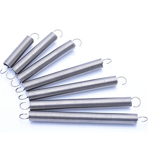 Xhuan-Druckfedern Edelstahls Haken Zylindroid Helical Rückzugsverlängerung Spannungsspulenfeder Drahtdurchmesser 0,3, Robuster Mehrzweck(30mm(10pcs)) von KNHGTQA