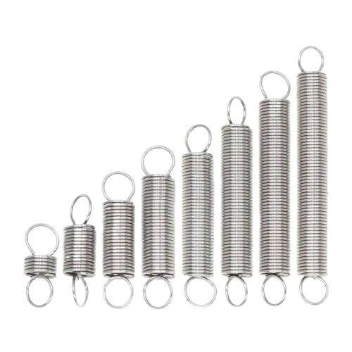 Xhuan-Druckfedern Outer Dia 3mm 4mm 5mm 6mm 8mm 304 Stainless Steel Dual Hook Small Tension Spring Wire Dia 0.5 Length 10-50mm, 10Pcs, Robuster Mehrzweck(20 Mm,8 Mm, 14 in Bag) von KNHGTQA