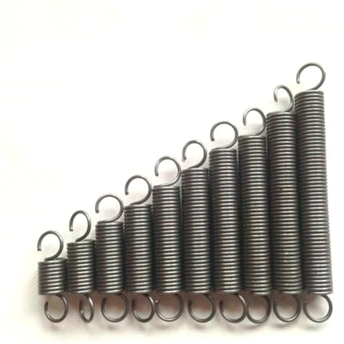Xhuan-Druckfedern Tension Spring With Hooks Small Extension Spring Outer Diameter 14mm Wire Diameter 1.4mm Length 30-300mm, 1Pcs, Robuster Mehrzweck(1.4x14x100mm) von KNHGTQA