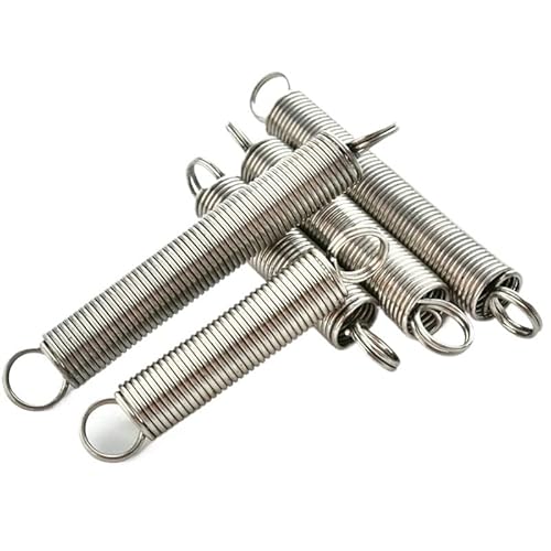 Xhuan-Druckfedern WD 2.5mm 304 Stainless Steel Pullback Tension Cylindroid Helical Coil Small Mini Extension Spring, Robuster Mehrzweck(300mm,15 Mm) von KNHGTQA
