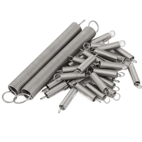 Xhuan-Druckfedern Wire 0.8mm 304 Stainless Steel Dual Hook Small Tension Spring, 5pcs/lot, Robuster Mehrzweck(30 Mm,8 Mm, 14 in Bag) von KNHGTQA