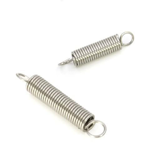 Xhuan-Druckfedern Wire Dia 1.0mm Tension Spring S Hook Helical Pullback Extension Coil 304 Stainless Steel Furniture Door Springs, Robuster Mehrzweck(40mm (5pcs),14mm) von KNHGTQA