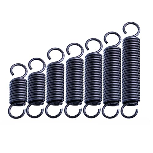 Xhuan-Druckfedern Wire Dia 1.2mm*OD 12/14mm Tension Spring With Open Hook Extension Spring Pullback Spring Length 30-60mm, 5pcs, Robuster Mehrzweck(1.2x12x50mm) von KNHGTQA
