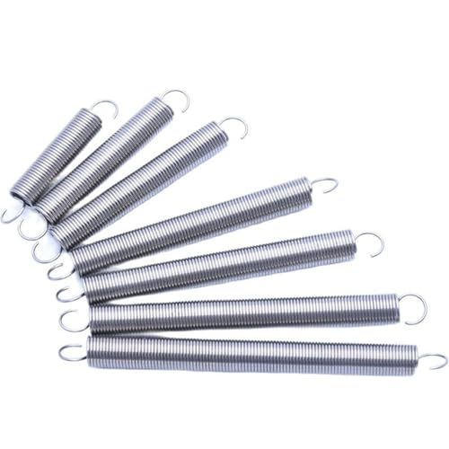 Xhuan-Druckfedern Wire Diameter 0.5mm Pullback Spring Draught Spring S Hook Tension Spring Stainless, Robuster Mehrzweck(110mm(5Piece),4mm) von KNHGTQA