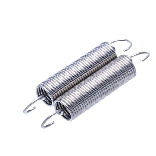 Xhuan-Druckfedern Wire Diameter 0.6mm Stainless Steel S Hook Cylindroid Helical Pullback Extension Tension Coil Spring, Robuster Mehrzweck(25mm (10Pcs),5mm) von KNHGTQA
