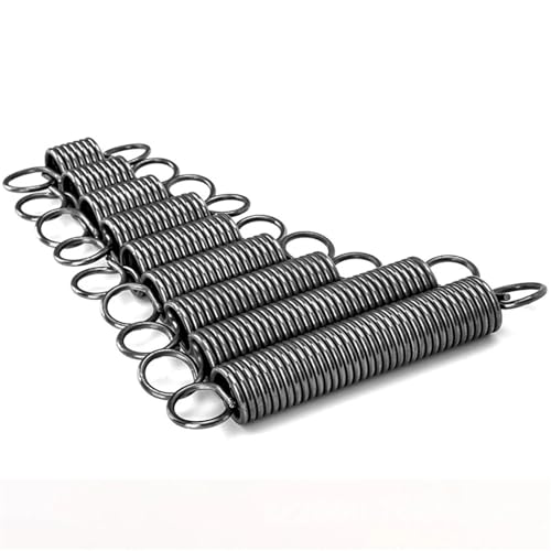 Xhuan-Druckfedern Wire Diameter 1.8mm OD9mm~18mm Spring Steel Tension Spring Closed Hook Cylindroid Helical Pullback Extension Coil, Robuster Mehrzweck(85mm (3Pcs),11mm) von KNHGTQA