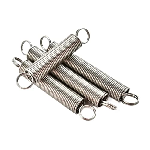 Xhuan-Spannfedern 304 Edelstahlverlängerung Federdrahtdurchmesser 2 mm Außendurchmesser 14~20 mm Gesamtlänge 50~100 mm Spannungsfeder, 1 Stück, Robuster Mehrzweck(80mm,20 Mm) von KNHGTQA