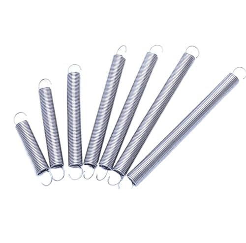 Xhuan-Spannfedern Wire Dia 0.6mm OD 7mm S Hook Extension Spring 304 Stainless Cylindroid Helical Pullback Tension Coil Spring， Robuster Mehrzweck(0.6x7x70mm(1pcs)) von KNHGTQA