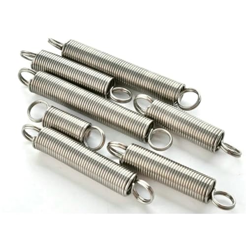 Xhuan-Spannfedern Wire Diameter 1.2mm 304 Stainless Steel Pullback Tension Cylindroid Helical Coil Small Mini Extension Spring, Robuster Mehrzweck(35mm(3pcs),12mm) von KNHGTQA
