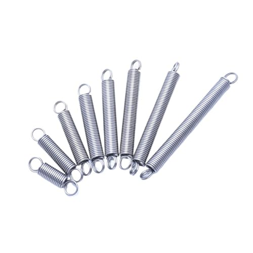 Xhuan-Spannfedern Wire Diameter 1.5mm 304 Stainless Steel O Ring Pullback Tension Spring 304 SUS Cylindroid Helical Coil Extension Springs， Robuster Mehrzweck(60mm (2Pcs),12mm) von KNHGTQA