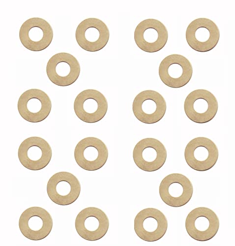 20-teilige Ersatz Griptilian Mini 555 556 557 EDC Taschenmesser Dichtung Messing Unterlegscheibe, Pivot Pin Unterlegscheiben Meson Shim Dichtungsring, 0.4x12x5.2 mm von KNIFIUS
