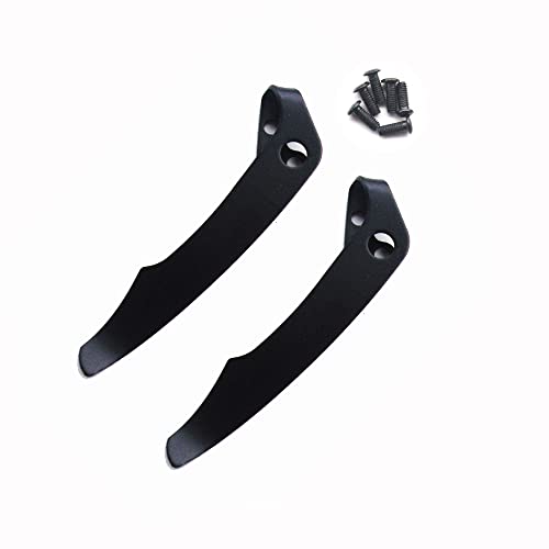 KNIFIUS 2-teilige tiefe Tragetasche Clip für Coldsteel Voyager Messer Taschenmesser Clip Messer Schraube Clips für Messer Maker und DIY Klappmesser mit 6-Schrauben von KNIFIUS
