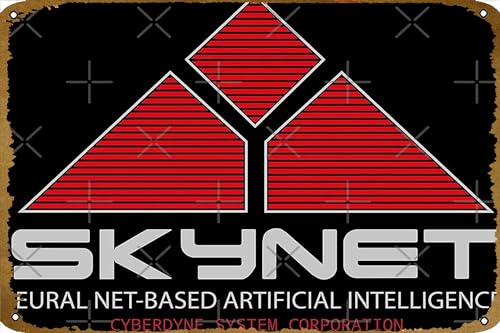 KNIOIL Cyberdyne Skynet Systems Poster Retro Metall Blechschild Home Kitchen Bar Garage Cafe Club Höhle Vintage Kunst Wanddekoration Geschenk 20,3 x 30,5 cm von KNIOIL