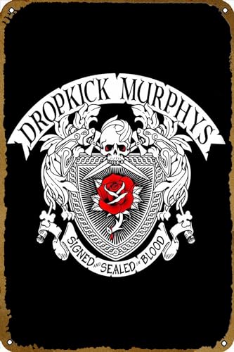 KNIOIL Dropkick Murphys Band Musik Musik Bar Pub Cafe Wand Küche Bad Poster Karaoke Retro Dekor Kunst 20,3 x 30,5 cm Vintage Metall Blechschild Garage Dekor für Männer KNIOIL Dropkick Murphys Band Musik Musik Bar Pub Cafe Wand Küche Bad Poster Karaoke Retro Dekor Kunst 20,3 x 30,5 cm Vintage Metall Blechschild Garage Dekor für Männer von KNIOIL