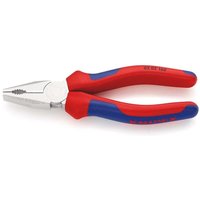 Kombizange Kombinationszange verchromt 2-K Griff Mehrkomponenten-Hüllen, Länge: 03 05 160 160mm - Knipex von Knipex