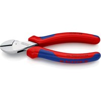 KNIPEX 73 05 160 X-Cut® Kompakt-Seitenschneider hochübersetzt mit Mehrkomponenten-Hüllen verchromt 160 mm von Knipex