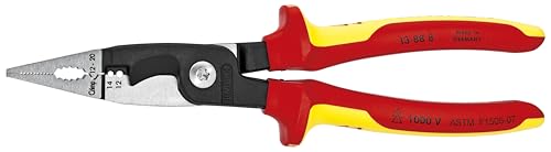 KNIPEX - 13 88 8 US Knipex Tools LP - 13888US Elektroinstallationszange rot/gelb von KNIPEX