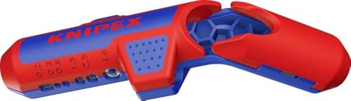 KNIPEX 16 95 03 SB ErgoStrip® PV Abmantelungswerkzeug Abmantelungsmesser Geeignet für Rundkabel, S von KNIPEX