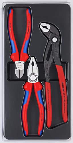 KNIPEX Tools 002009V01 Diagonale Kobra-Set (3-teilig) von KNIPEX