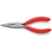 KNIPEX Flachrundzange mit Schneide Schwarz Atramentiert Flach-Runde Backen, Länge: 25 01 140 140mm von Knipex