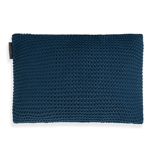 KNIT FACTORY - Vinz Kissen - Petrol - 60x40 cm von KNIT FACTORY
