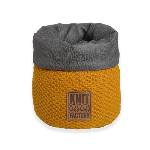 Knit Factory - Lynn Korb - Ocker - 25 cm von KNIT FACTORY
