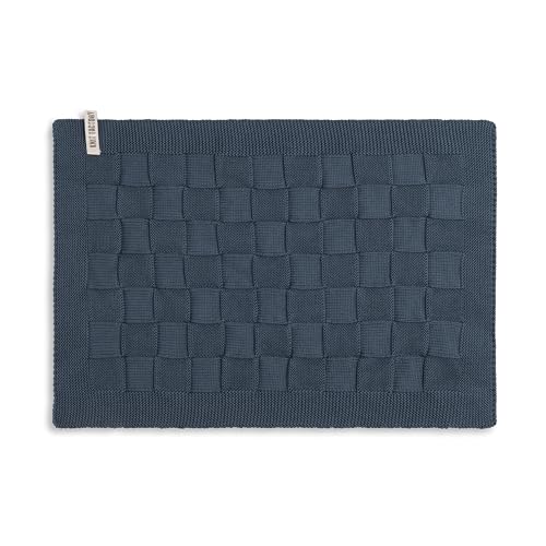 Knit Factory - Tischset Uni - Tischuntersetzer - Platzsets - Platzdeckchen - Tischmatte - Tischunterlage - Granit - Dunkelgrau - 50x30 cm von KNIT FACTORY