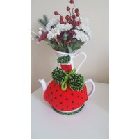 Gestrickter Tee Gemütlich - Wassermelone Gestrickter Tee Gemütlich - Wassermelone von KNITANDPROMISECRAFTS