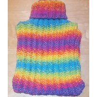 Heißwasser-Flaschenabdeckung - Regenbogen von KNITANDPROMISECRAFTS