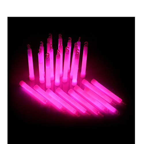 25er Pack Power-Knicklichter/Knicklicht (15cm) inkl. Spezialhaken und Befestigungsband - pink leuchtend für Party, Festival, Outdoor oder als Dekoration 25er Pack Power-Knicklichter/Knicklicht (15cm) inkl. Spezialhaken und Befestigungsband - pink leuchtend für Party, Festival, Outdoor oder als Dekoration von KNIXS
