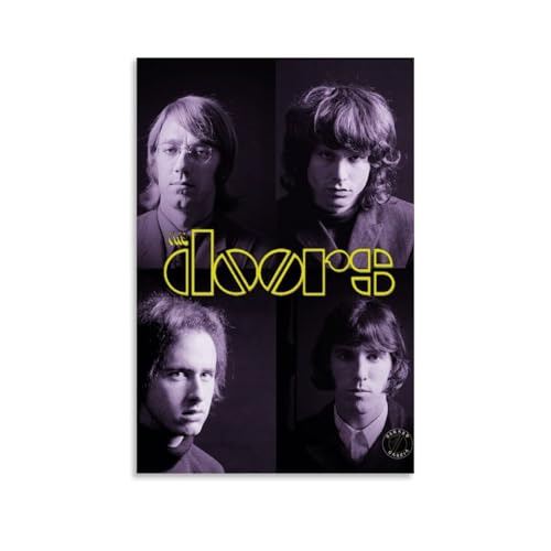 KNKncnv Jim Morrison The Doors Band Poster Dekorative Malerei Leinwand Wandkunst Wohnzimmer Poster Schlafzimmer Malerei,Wandkunst Bilddruck Moderne Familienzimmer Dekor 12x18inch(30x45cm) von KNKncnv