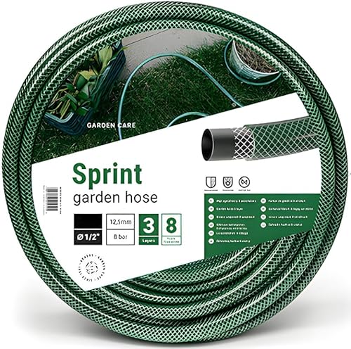 Garten Schlauch Wasserschlauch Gartenschlauch SPRINT (1/2" 20m) von KNM TRADE