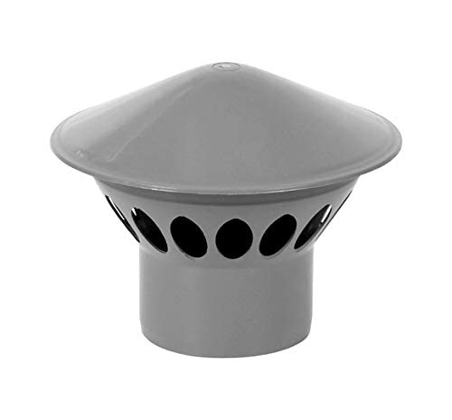 KNM TRADE HT-Entlüftungshaube DN 110 – PP Lüfteraufsatz grau für Abwasserrohr von KNM TRADE