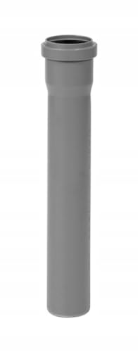 HT System Abwasserrohr DN 75 315 mm - Abflussrohr aus Polypropylen - Kunststoffrohr für Abflußrohrsystem - Glatte Oberfläche, Langlebig & Zuverlässig, Grau von KNM TRADE